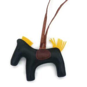 2025 Puffy Large Horse Purse and Backpack Accessory or Keychain (Black)